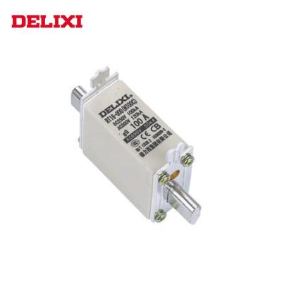 China The LOW VOLTAGE DELIXI RT16 Series RT16-000 100A DC Fuse Components For Ups for sale