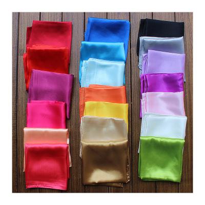 China Bulk Square Women Satin Scarves Square Printing Printed Silk Scarf For Custom for sale