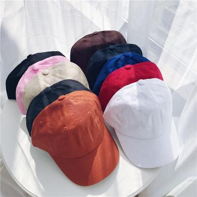 China COMMON Multi Color 6 Panel Bulk Simple Empty Hat Caps Unstructured Custom Logo Baseball Dad Hat Caps for sale