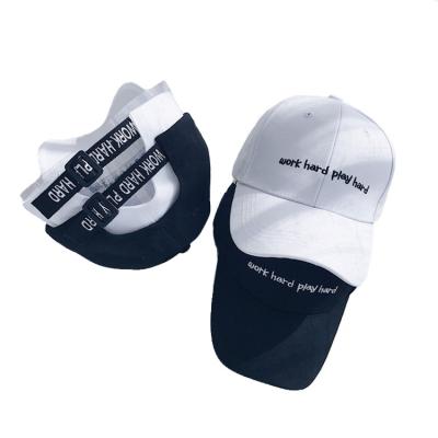 China 2020 JOINT Premium Private Label Dad Hats Custom Embroidery With Long Strap for sale