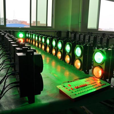 China Free shipping High quality Guangzhou 2 Eyes 200W COB LED DMX LED Blinder Lighting for sale