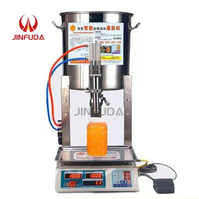 China Manual Need Air Compressor Digital Honey Milk Liquid Filling Machine Honey Milk Filling Liquid for sale