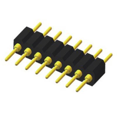 China PCB 1.778mm Single Row DIP Straight Round Pin Header Connector for sale