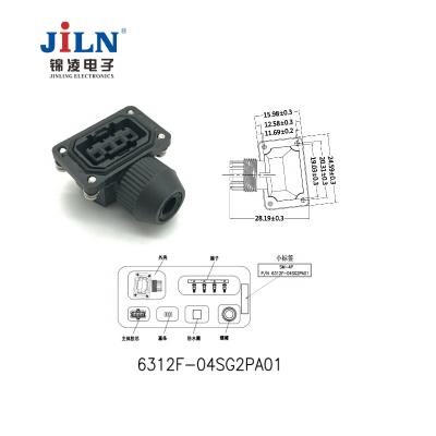 China 4 Pin Connector Automotive Servo Waterproof Current Rate Encoder Plug Waterproof Connector Large For Servo Cable for sale