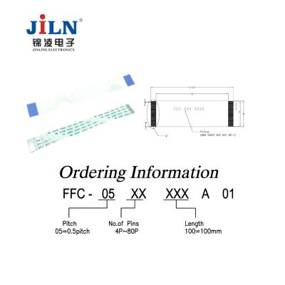 China COMPUTER FFC Supplier Customized Flat Ribbon Cable Assembly Electronic Connector Wiring Wire Harness for sale