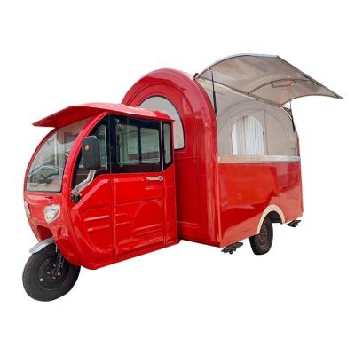 China Street mobile electric kitchen food cart tricycle vegetable processing factory food hot dog selling car for sale for sale