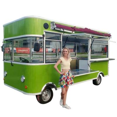 China Outdoor vegetable processing plant food trailer street selling electric food cart mobile food truck for sale in USA for sale