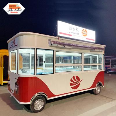 China Electric Vegetable Processing Plant Yanzhimei China Mobile Food Trailer Hot Dog Food Delivery Cart Mobile Food Truck For Sale In USA for sale