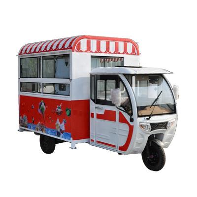 China Outdoor Vegetable Processing Plant Gasoline Street Fast Food Truck Customized Mobile Ice Cream Cart For Sale Europe for sale