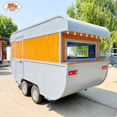 China New outdoor mobile vegetable processing factory food trailer fully equipped street food cart china factory mobile food truck for sale for sale