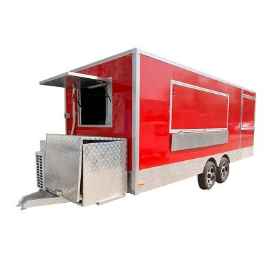 China Mobile food truck trailer food cart trailer concession cart vegetable processing plant mobile hot dog kitchen for sale for sale