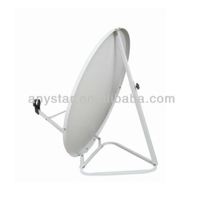 China Receiving High Resolution Satellite TV Programs Triangular Ground Satellite Dish ku-band 60cm 75cm Mounts Dishes 90cm for sale