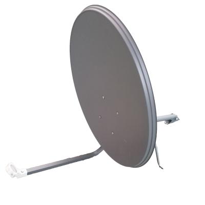 China Gray KU Band 60cm Satellite Dish Antenna With Small Mount KU Band Satellite Antenna for sale