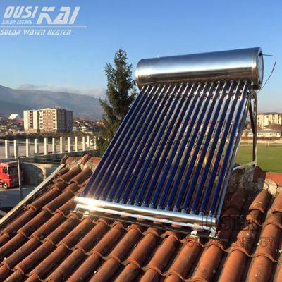 China Outdoor Solar Water Heater Home Water Heater Solar Stainless Hot Water Calorifier for sale