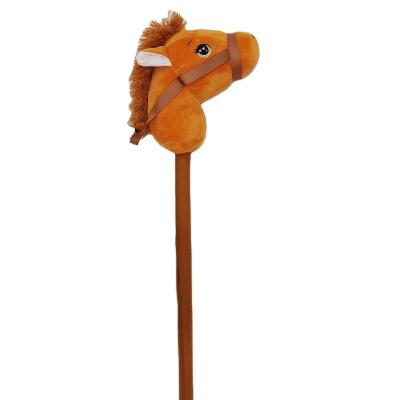 China Ride on Toy Brown 2021 and Pink Stick Plush Unicorn with Realistic Sound and Galloping Sound for sale