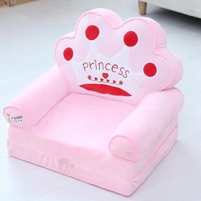 China Wholesale Kids Sofa Seat 2 Layer Foldable 3 Layer Plush Kids Sofa Chair Baby Sofa Bed for sale