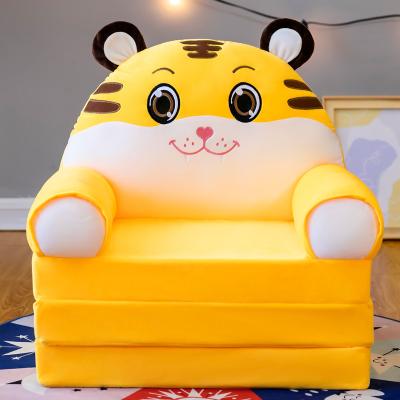 China Wholesale Cartoon Tiger Kids Sofa Seat Baby Foldable Baby Sofa Bed for sale