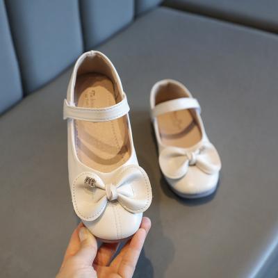 China Girls' Shoes New Princess Shoes Fashion Spring Shoe Children's Waterproof and Autumn Cute Bow Casual Small for sale