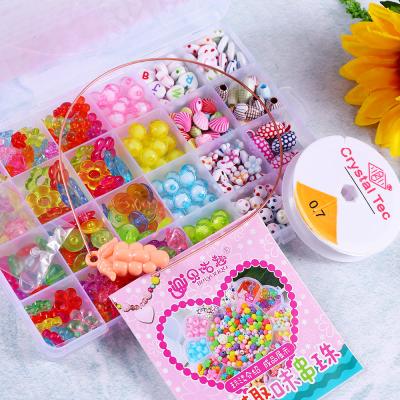 China Viable Acrylic Children's DIY Set Handmade Puzzle Alphabet Beaded Candy Shaped Beads For Jewelry Making for sale