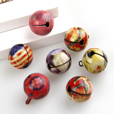 China China 6pcs/bag Wholesale Small Color Christmas Decorative Metal Jingle Bell Christmas Bell for sale