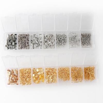 China DIY Jewelry Making Gold Metal Base Findings Mix 7 Styles Earring Set Accessories Base Accessories and Jewelry Findings for sale