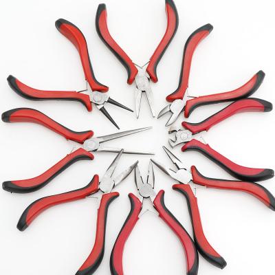 China Viable Red 8PCS Jewelry Tools For Jewelry Making Jewelry Pliers Kit for sale