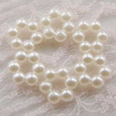 China Viable 2000pcs Imitation Pearl Beads Round Flatback ABS Pearl Beads For Crafting for sale