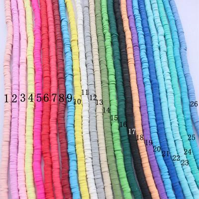 China Clay Beads Chip Disk Loose Round 6mm Flat Viable Spacer Polymer Handmade Beads For DIY Jewelry Making for sale