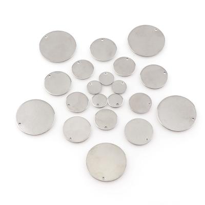 China Making Jewelry A+ 10/15/18/25mm 10pc/lot Stainless Steel Charms Round Stamp Blank Pendants DIY For Making Necklace Jewelry for sale