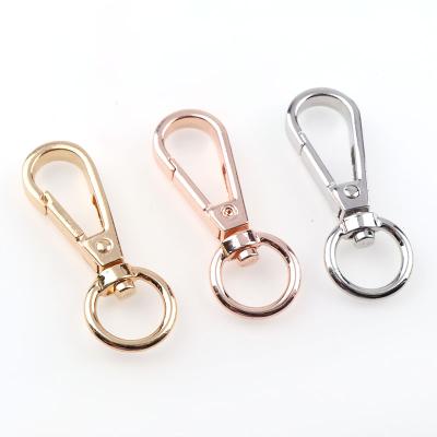 China Wholesale Viable High Quality White K Rose Gold Golden Champagne Alloy Snap Hook Metal Dog Hook For Handbags for sale