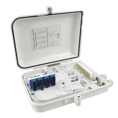 China LAN optical & WAN & Outdoor Waterproof CATV ABS Material Fiber Optic Box FTTH Distribution Box Terminal 16 Port for sale