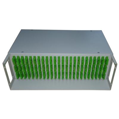 China 19 Inch FTTH Fiber Optic Distribution Terminal Box Rack Mounted ODF 144 Cores for sale