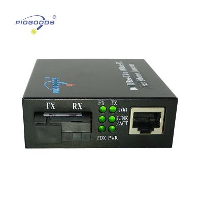 China 10/100M 2 RJ-45 Single Mode Ethernet 2 Ports Fiber Optic Media Converters for sale