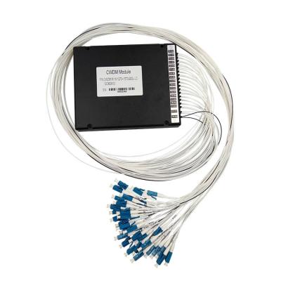 China Communication LC SC FC ST connectors 1270~1610nm 2-18 channel CWDM mux demux fiber optic module for sale