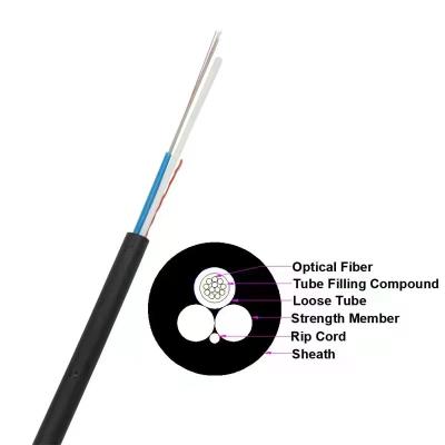 China Outdoor optical fiber mounted 2-24cores, single mode, G652D fiber optic cable for aerial black color ADSS fiber optic cable for sale