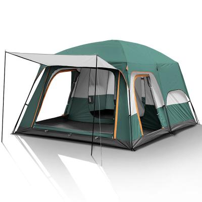 China L Game Rainproof Stormproof Tent Thickened Aluminum Automatic Camouflage/Field Large Family People Rod Two-Bedroom One-Hall Outdoor 4-6 Height for sale