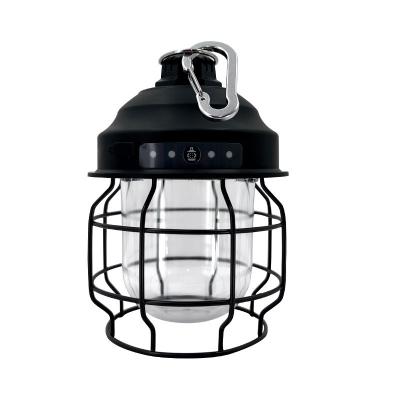 China Mini Metal Hanging Lanterns 3600mAh Battery Outdoor Mini Metal Hanging Lanterns Outdoor Battery Camp Lantern Rechargeable Warm Led Light for sale