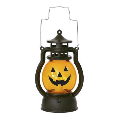 China Halloween Pumpkin Camping Lantern Kids Portable Pony Lantern Led Electronic Candle Party Kids Light for sale