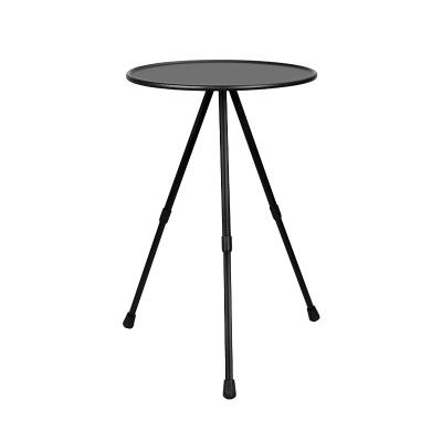 China Newest Contemporary Outdoor Aluminum Alloy Folding Round Table Camping Travel Equipment Supplies Self Propelled Portable Living Table for sale