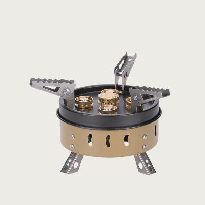 China Ultralight Portable Camping Gas Oven Manual Rise Picnic Stainless Steel Gas Stoves Stove Outdoor Fire Gas Burners for sale