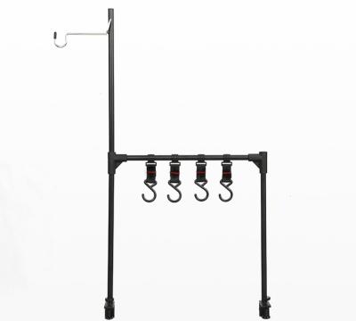 China Multifunctional BBQ Camping Hanging Rack Picnic Rack Storage Table Shelf BBQ Lamp Holder CR-003 for sale