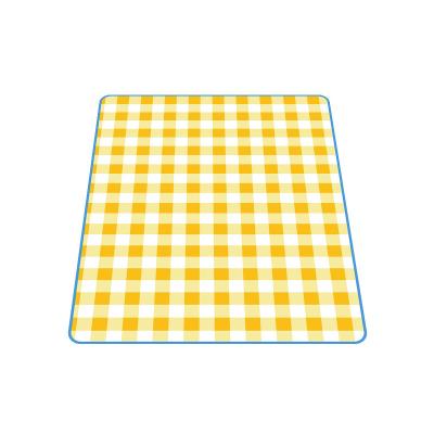 China PE Picnic Blanket Waterproof Mat Korean Style Camping Mat Dustproof Outdoor Beach Mat Plaid Camping Hiking Portable for sale