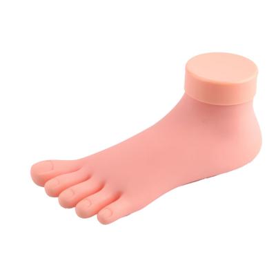 China Eco-friendly Wholesale Nail Practice Training Painting Hands Show DIY Nail Art Artificial Fake Foot Foot Model for sale