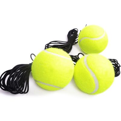 China Synthetic Fiber Rope Elastic Ball Tennis Ball Back Training Rebounder for sale