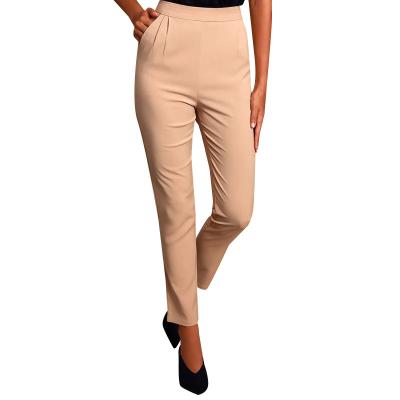 China summer fashion women's high waisted Anti-wrinkle spring pants casual pants elegant women trousers for sale