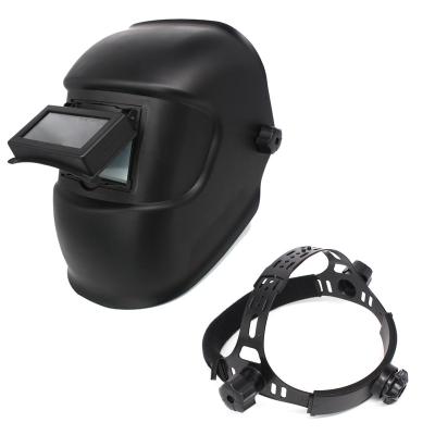 China Non-Sparking Grinding Work Flip Top Black Glass Welding Dismountable Helmets for sale