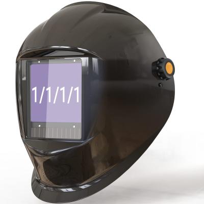 China Long Life Time Goldland 4 Arc Sensor Wide Shade True Color Welding Optical Highest Viewing Helmet Large for sale