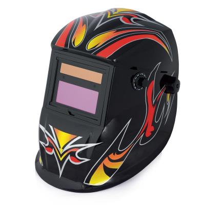 China Custom Goldland Painting 2 Arc Sensor Filter Auto Tarnish Welding Helmet 1/1/1/2 110x90x9 mm for sale