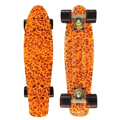 China 100% New PP Material Child Deck Customized Color 22*6inch Fishtail Skateboard for sale