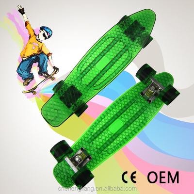 China 22 Inch Rocker Fish Kid Mini Longboard Skateboard Single Cruiser for sale